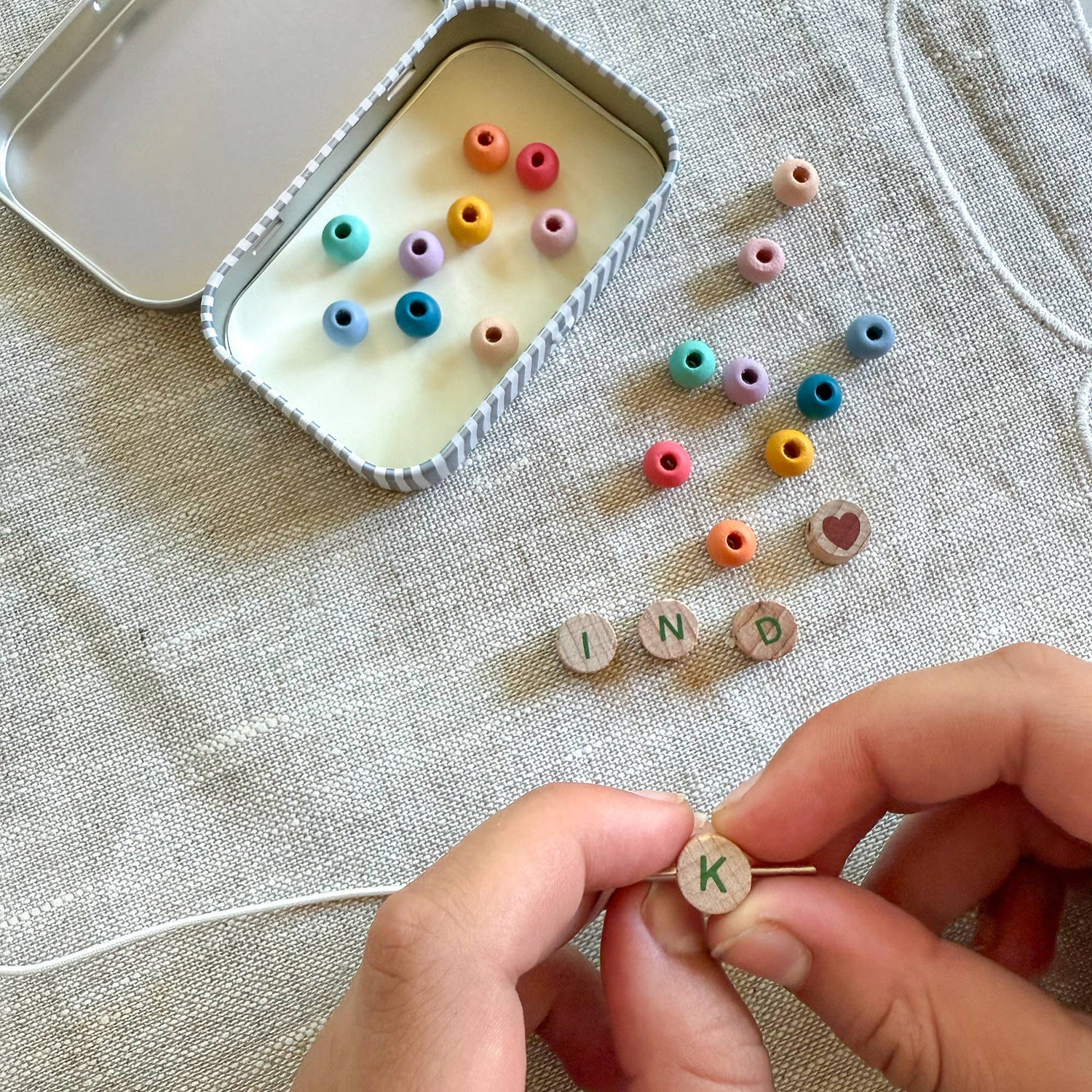 Cotton Twist - KIND beaded friendship bracelet kit tin: Rainbow | Scout & Co