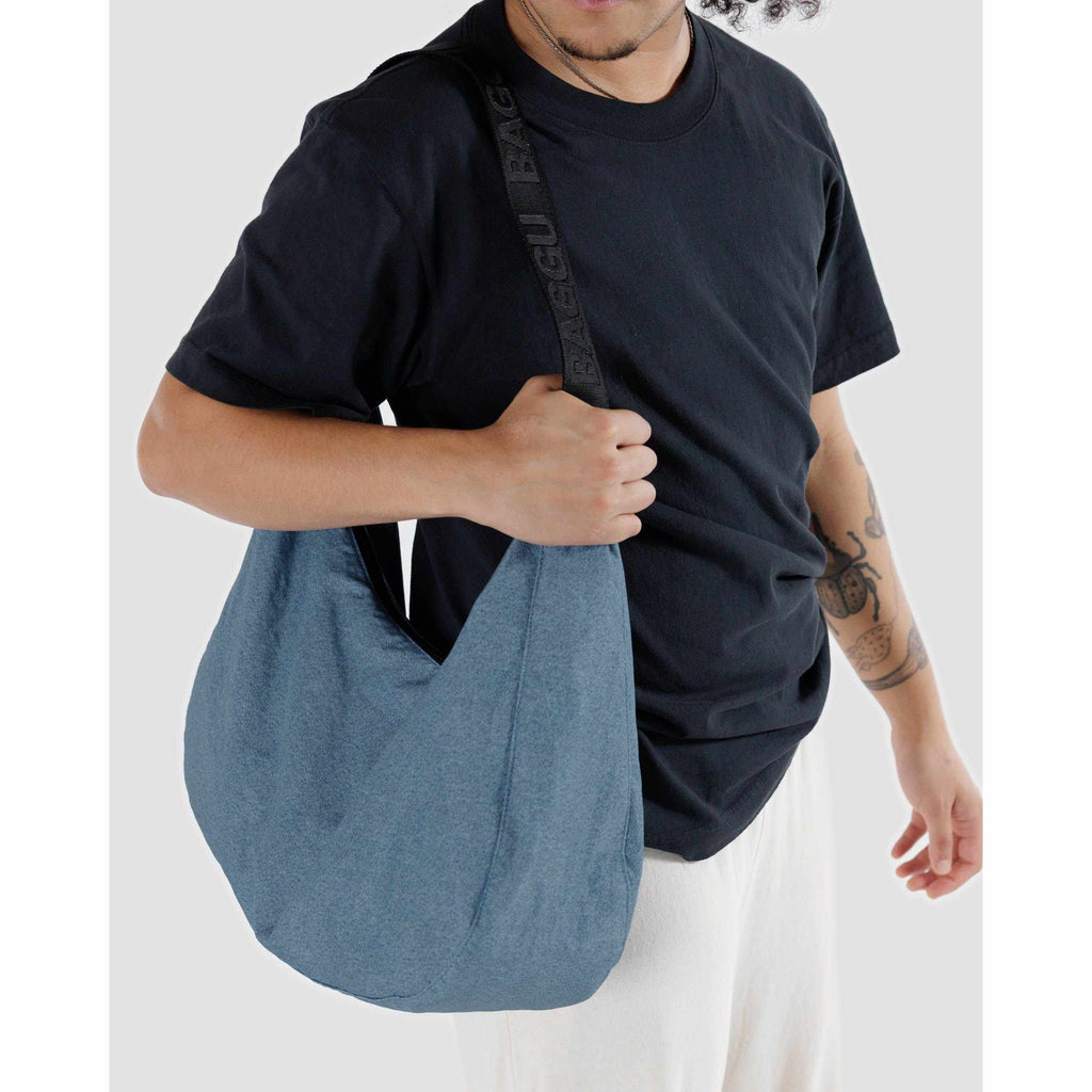 Baggu - Large Nylon Crescent bag - Digital Denim | Scout & Co