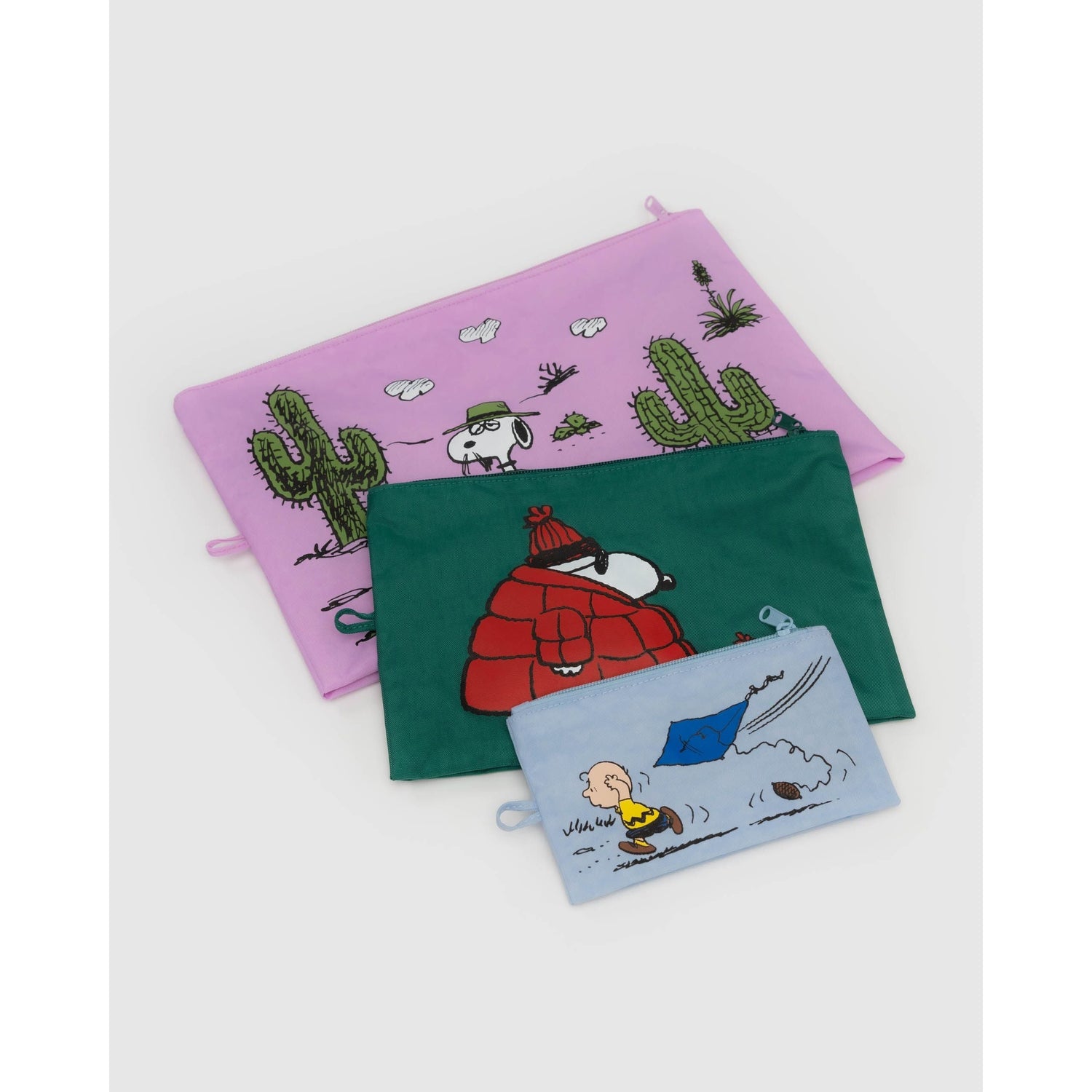 Baggu x Peanuts - Go Pouch set of 3 - Peanuts | Scout & Co
