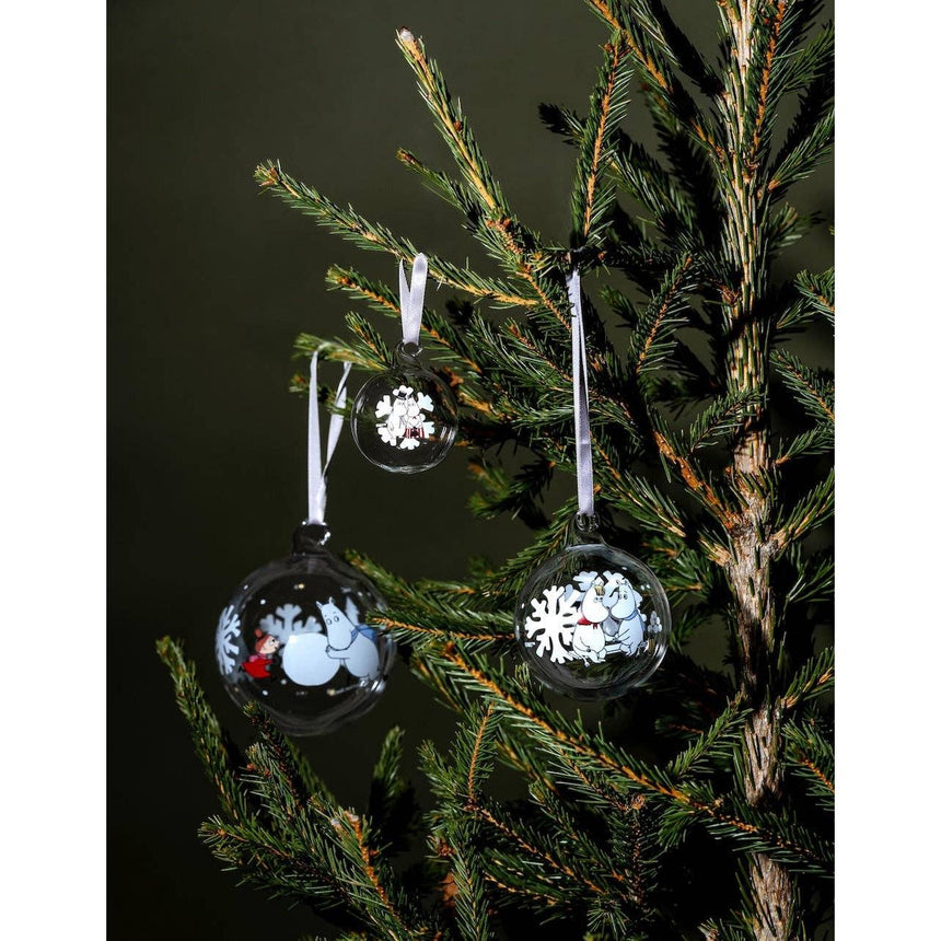 Muurla - Moomin Christmas glass bauble - Snowflake | Scout & Co