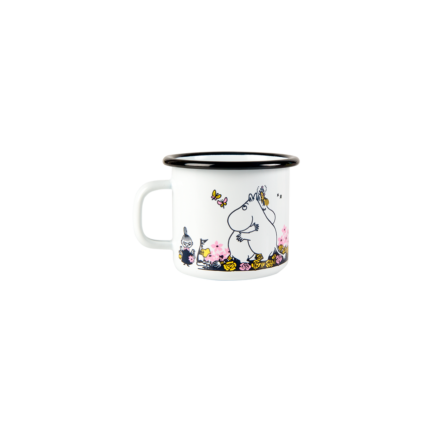 Muurla - Moomin enamel mug - Hug White | Scout & Co