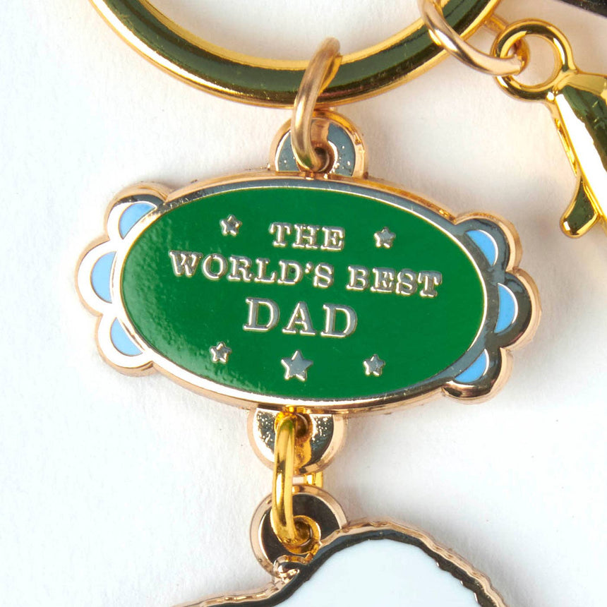 Magpie x Peanuts - World's Best Dad keyring | Scout & Co