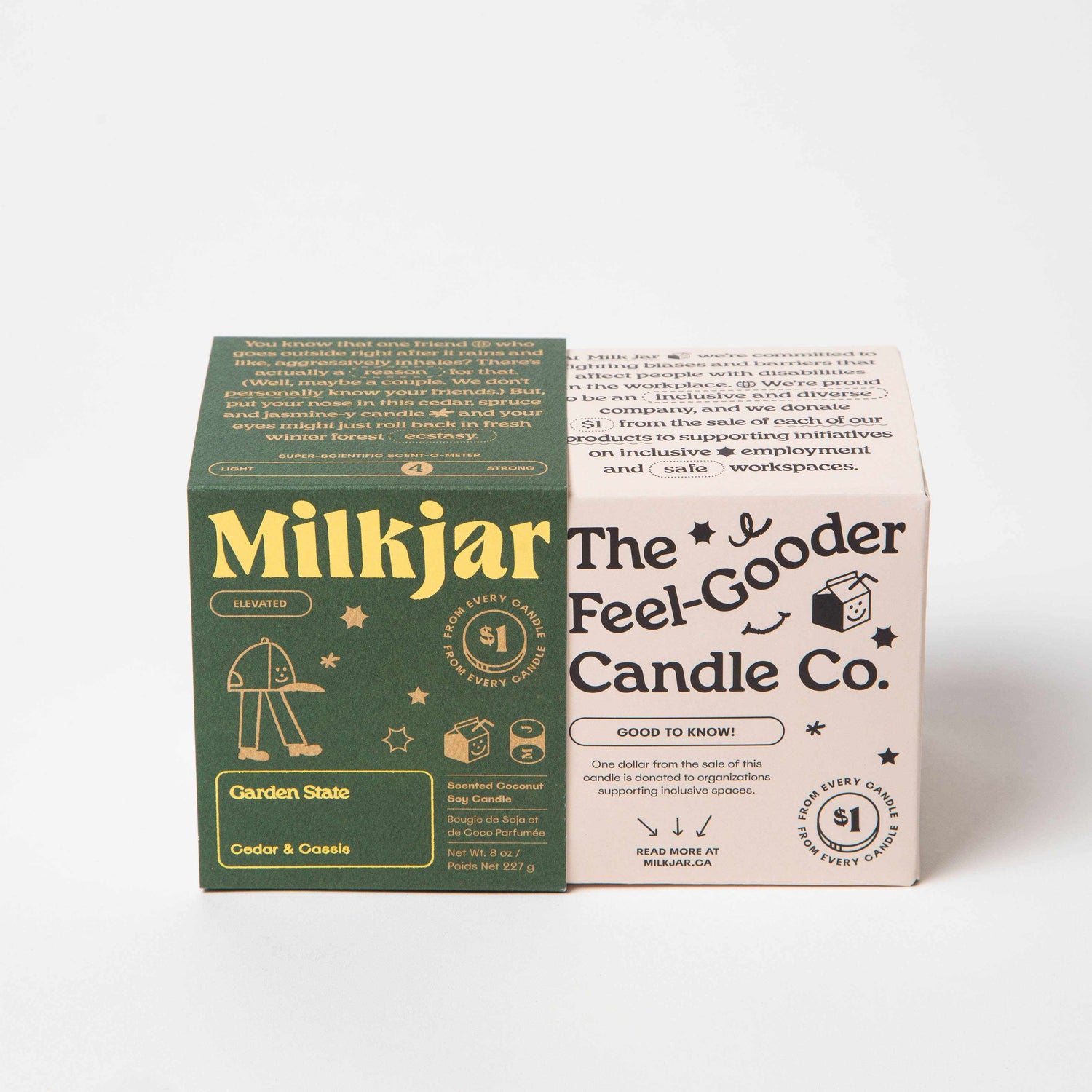 Milk Jar Candle Co - Garden State candle - Cedar & Cassis | Scout & Co