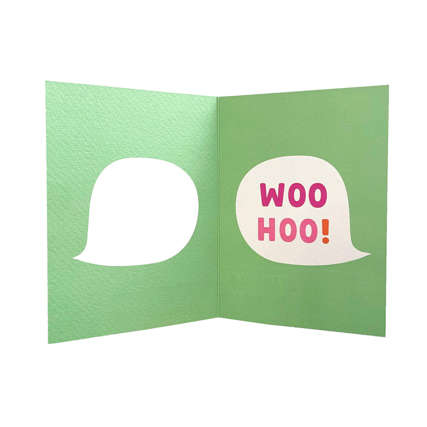Rumble Cards - Woohoo die-cut card | Scout & Co