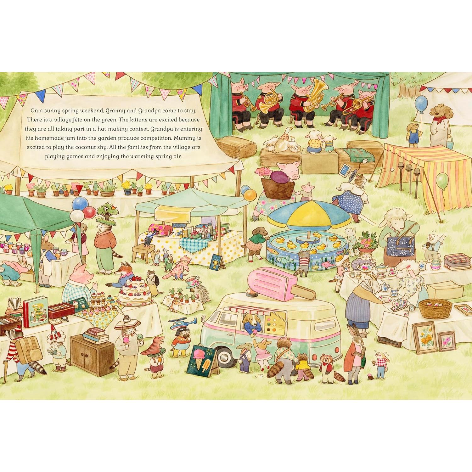 Cat Family: Four Seasons lift-the-flap book - Lucy Brownridge | Scout & Co