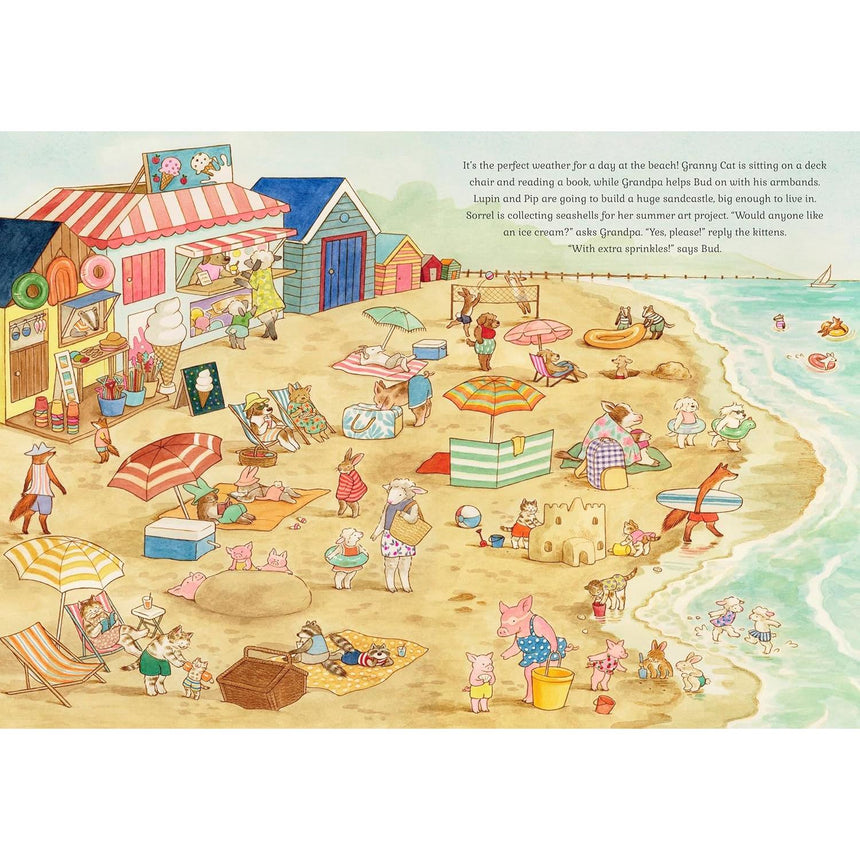 Cat Family: Four Seasons lift-the-flap book - Lucy Brownridge | Scout & Co