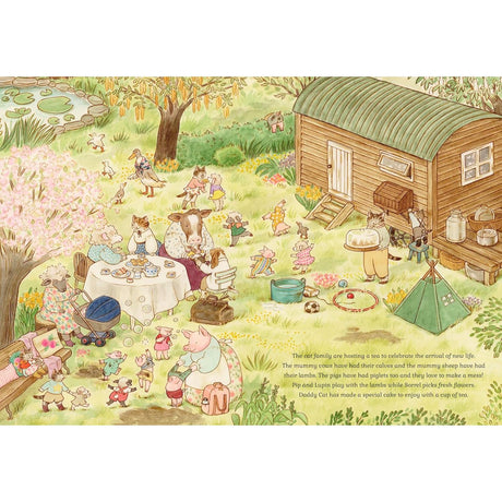 Cat Family: Four Seasons lift-the-flap book - Lucy Brownridge | Scout & Co
