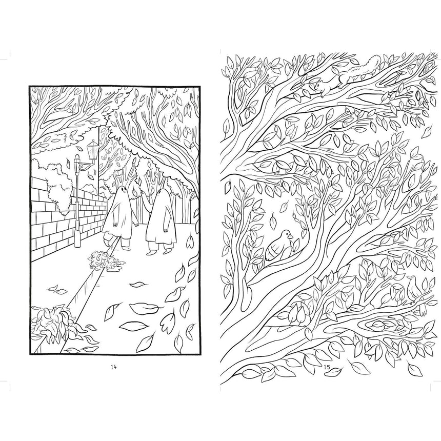 The Sad Ghost Club colouring book - Lize Meddings | Scout & Co