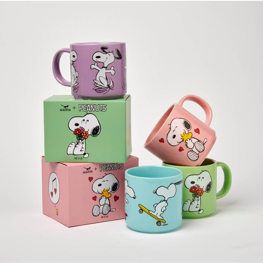 Magpie x Peanuts - Snoopy Love Song mug - pink | Scout & Co