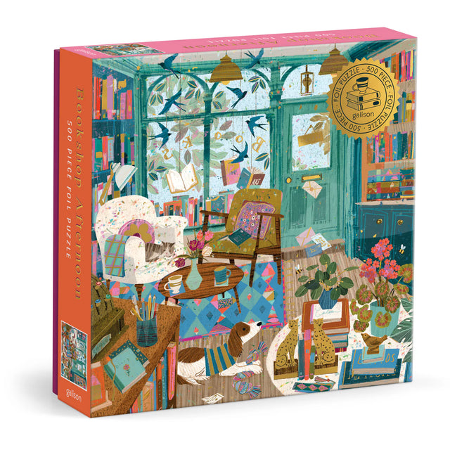 Galison - Bookshop Afternoon jigsaw puzzle - 500 pieces | Scout & Co