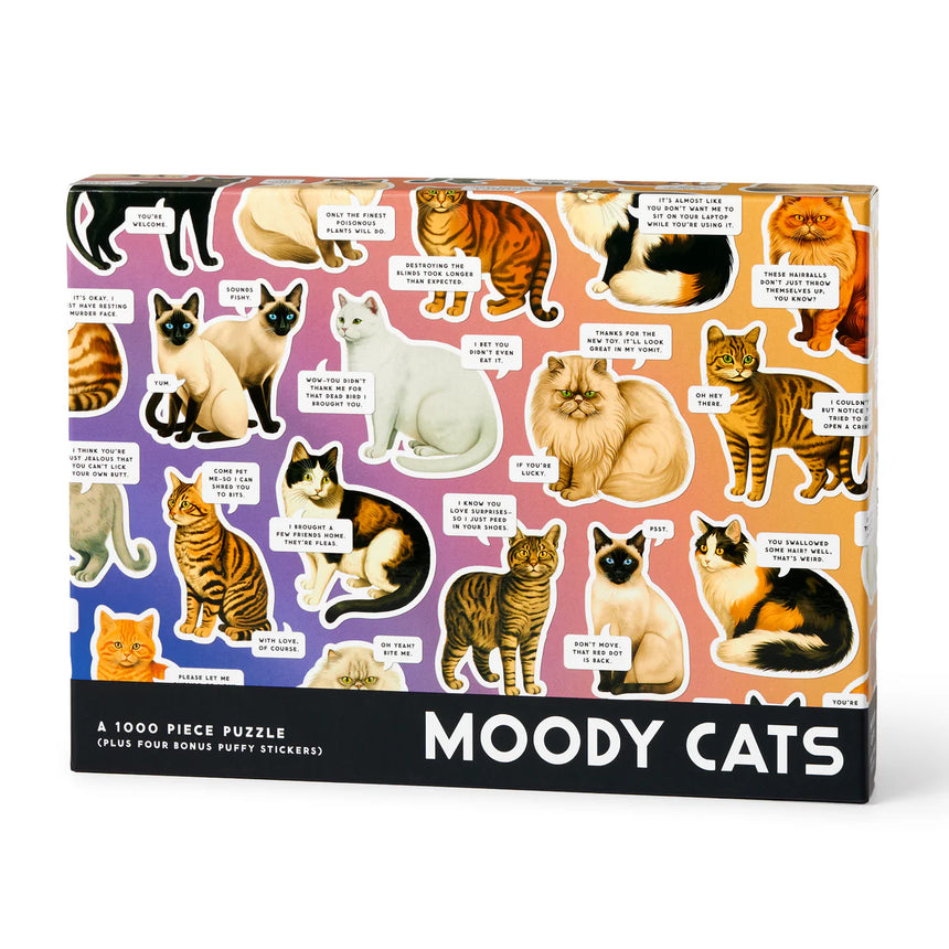 Brass Monkey - Moody Cats jigsaw puzzle - 1000 pieces | Scout & Co