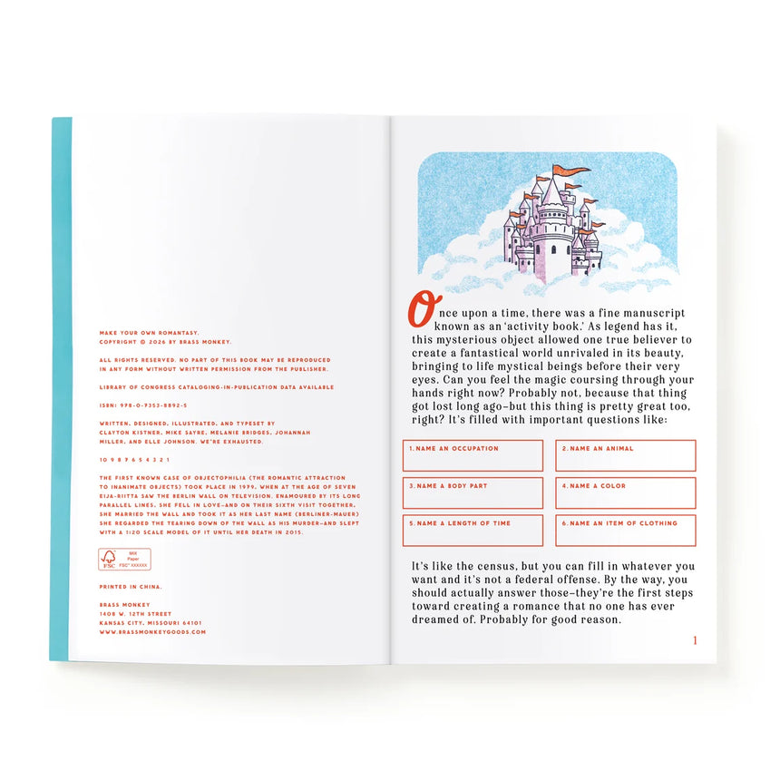 Make Your Own Romantasy book | Scout & Co