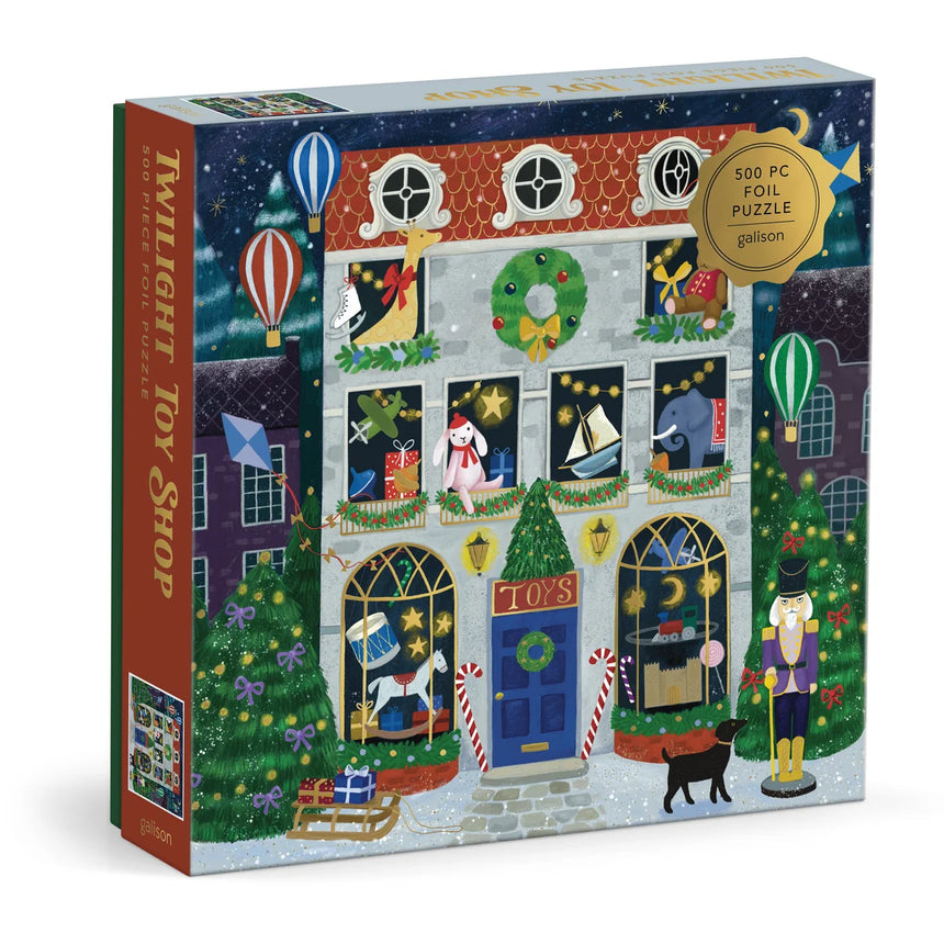 Galison - Twilight At The Toy Shop foil jigsaw puzzle - 500 pieces | Scout & Co