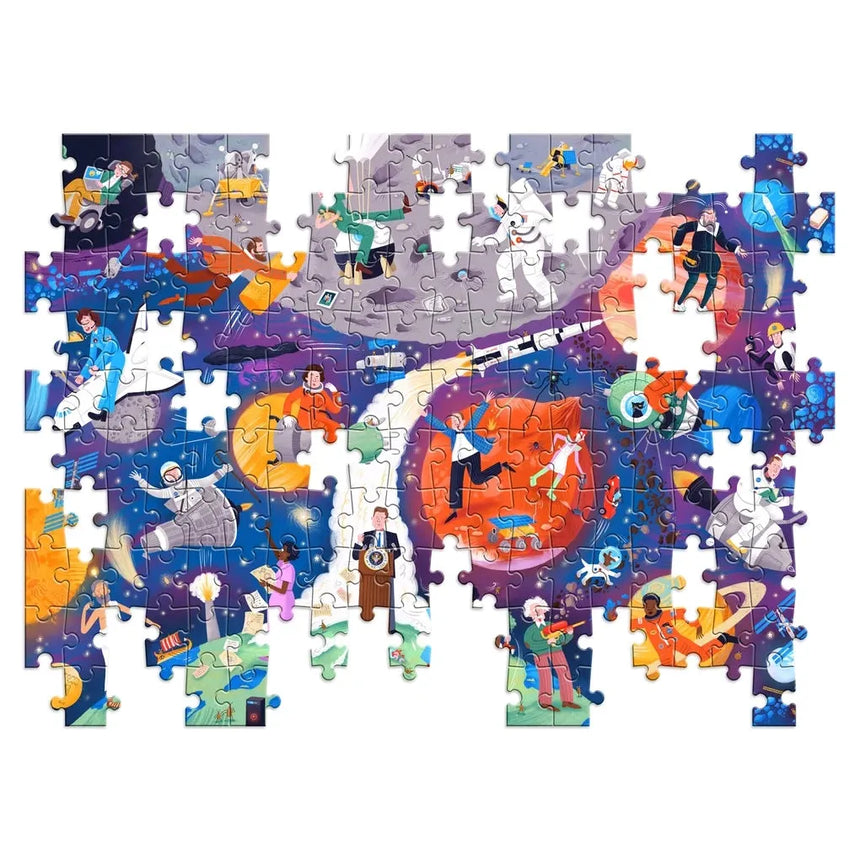 Reach For The Stars: history heroes space 200-piece jigsaw puzzle | Scout & Co