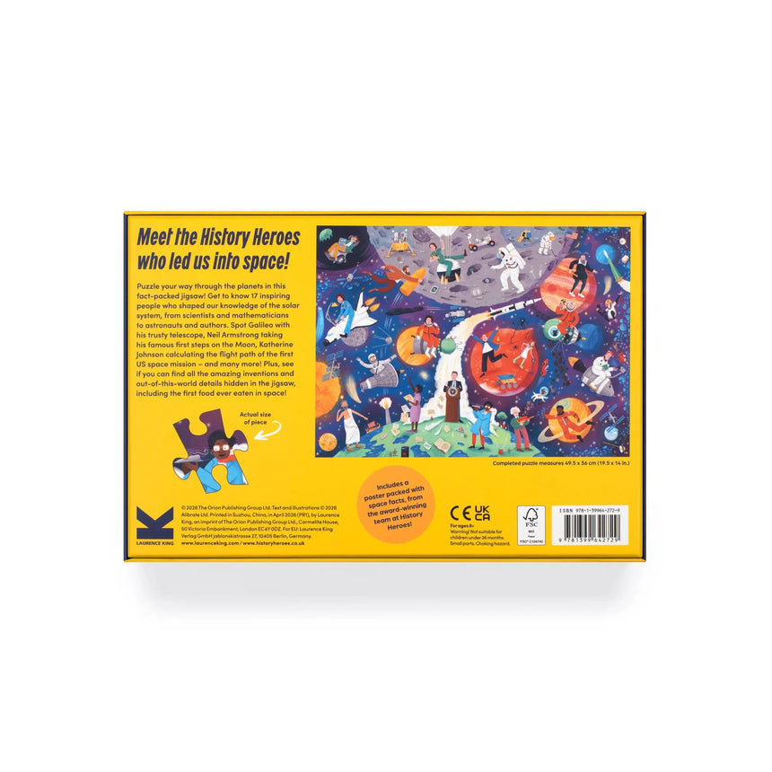 Reach For The Stars: history heroes space 200-piece jigsaw puzzle | Scout & Co