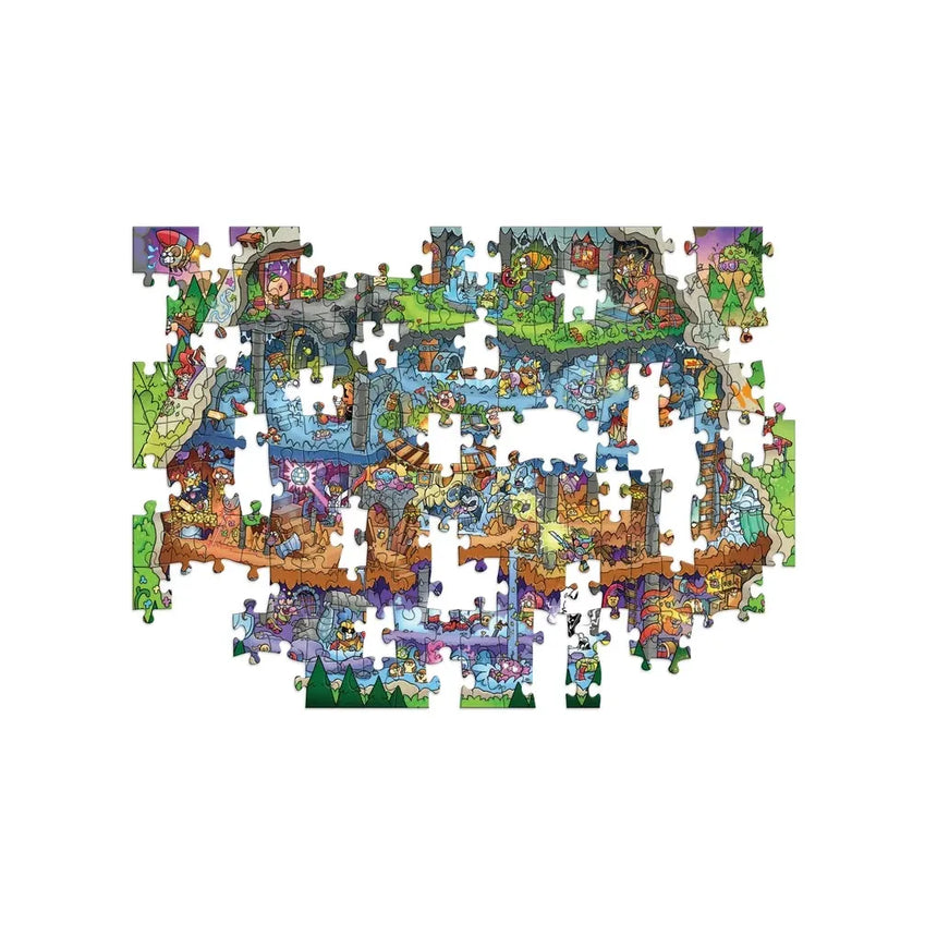 Jamie Smart - Hero Slam 200-piece jigsaw puzzle: Inside the Temple of the Cat Demon | Scout & Co