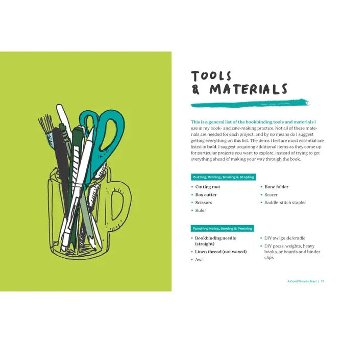 Zine Making & Bookbinding: A Beginner's Guide in 25 Projects - Lauren Simkin Berke | Scout & Co