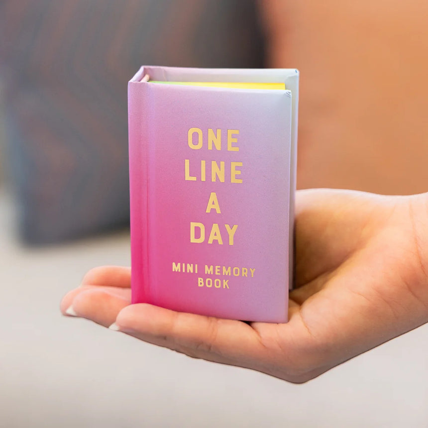 Mini One Line A Day: Radiant Glow canvas 1-year memory book | Scout & Co