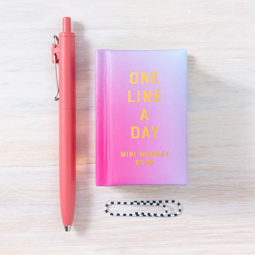 Mini One Line A Day: Radiant Glow canvas 1-year memory book | Scout & Co