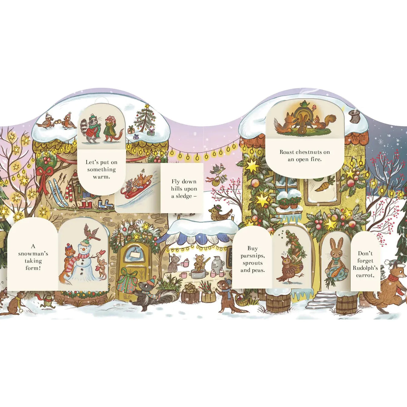 Brown Bear Wood: Christmas is Coming to Town! Fold-Out Advent Calendar - Rachel Piercey | Scout & Co