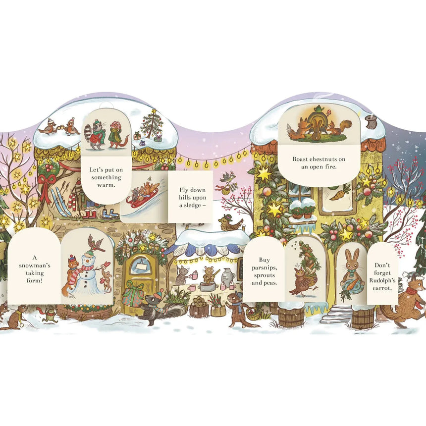 Brown Bear Wood: Christmas is Coming to Town! Fold-Out Advent Calendar - Rachel Piercey | Scout & Co