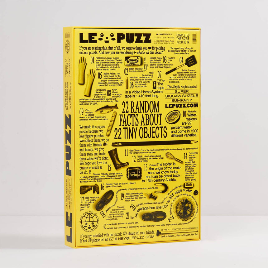 Le Puzz - Teeny Tiny Things 1000-piece jigsaw puzzle | Scout & Co