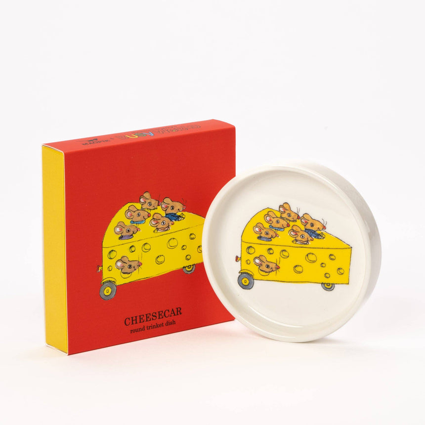 Magpie x Richard Scarry Cheese Car Round Trinket Dish | Scout & Co