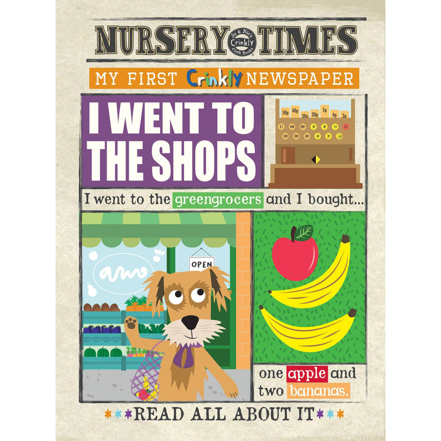 Jo & Nic's Crinkly Cloth Books - I Went To The Shops | Scout & Co
