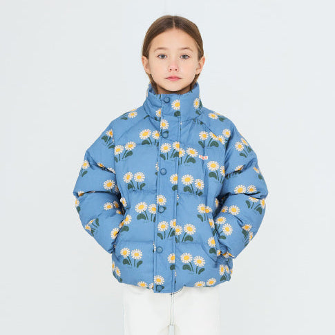 Tiny Cottons - Winter Flowers short padded jacket | Scout & Co