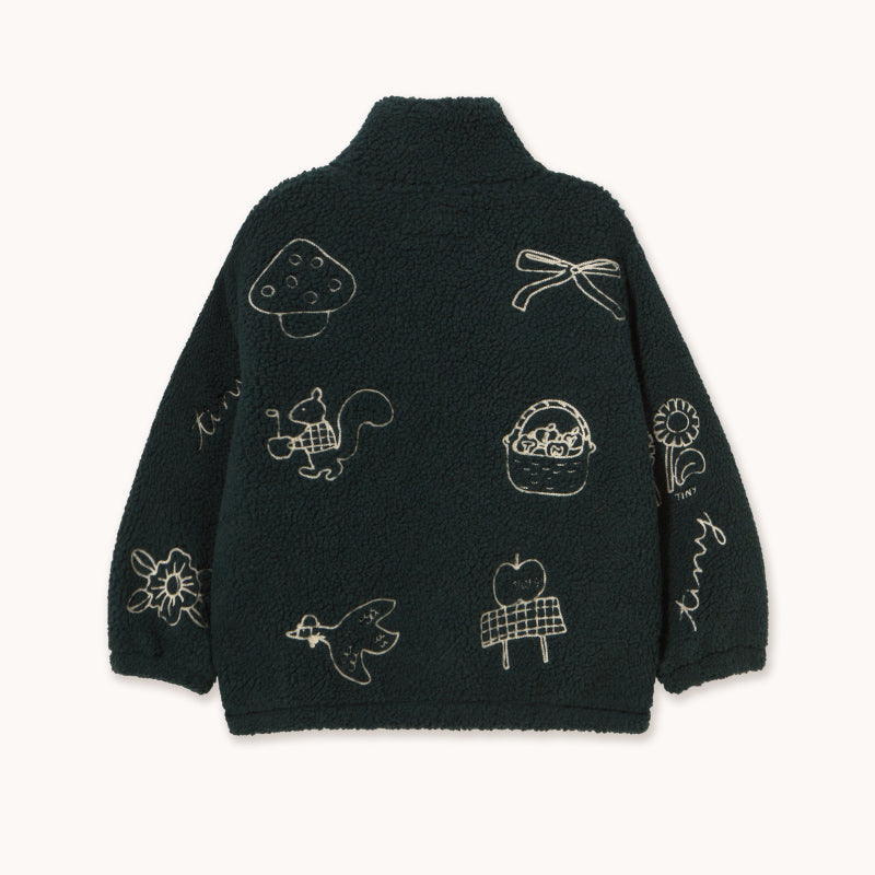 Tiny Cottons - Tiny apples sherpa jacket | Scout & Co