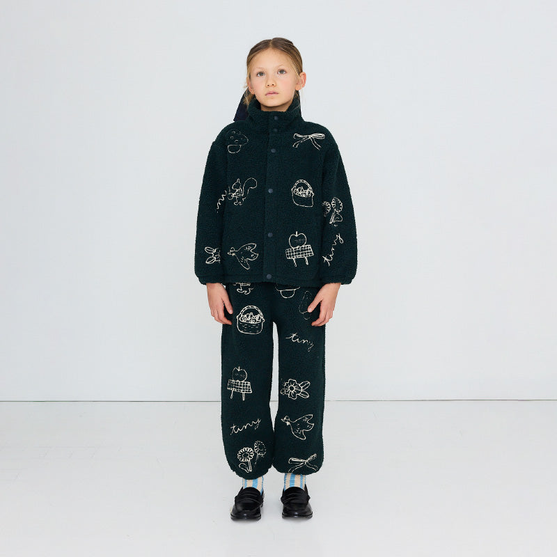 Tiny Cottons - Tiny apples sherpa jacket | Scout & Co