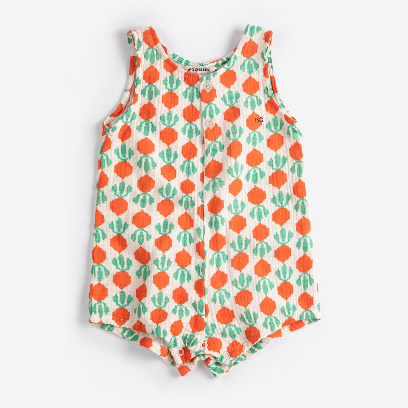 Bobo Choses - Cool Radish all-over woven playsuit - baby | Scout & Co