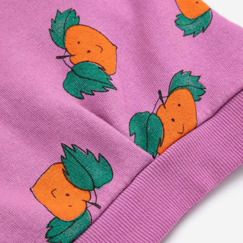 Bobo Choses - Tangerine all-over cropped sweatshirt | Scout & Co