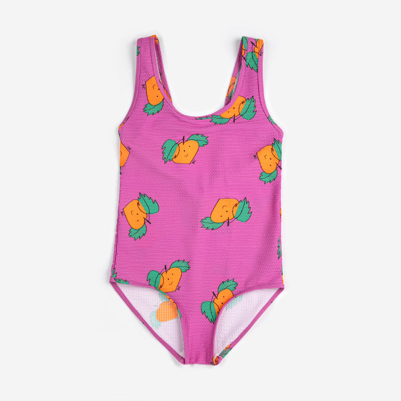 Bobo Choses - Tangerine all-over swimsuit | Scout & Co