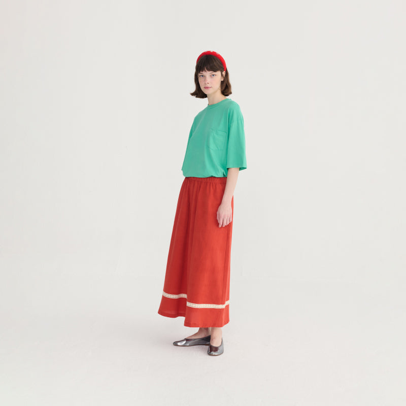 Bobo Choses Woman - Contrast trim evasé skirt | Scout & Co