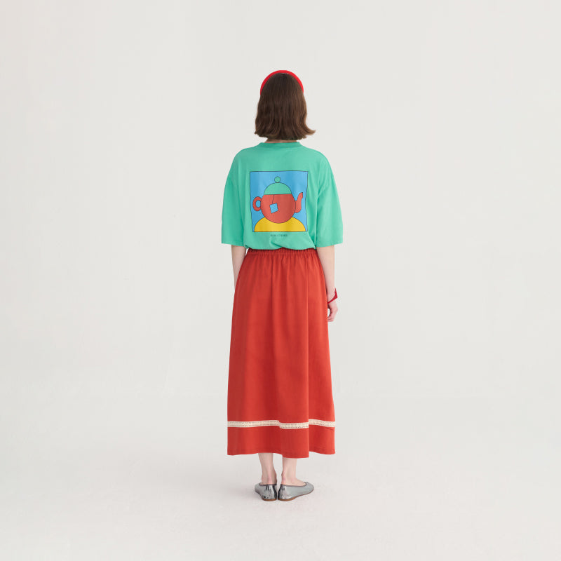 Bobo Choses Woman - Contrast trim evasé skirt | Scout & Co