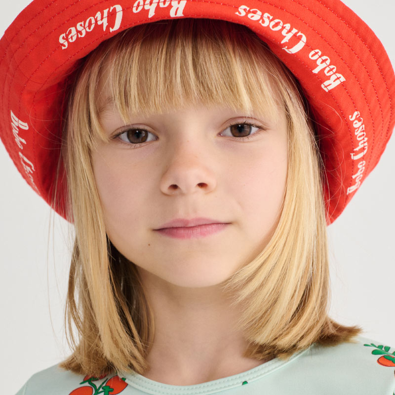 Bobo Choses - Juicy Tomatoes all-over reversible hat | Scout & Co
