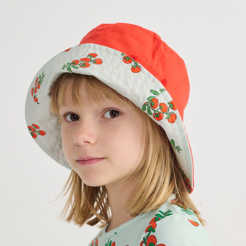 Bobo Choses - Juicy Tomatoes all-over reversible hat | Scout & Co