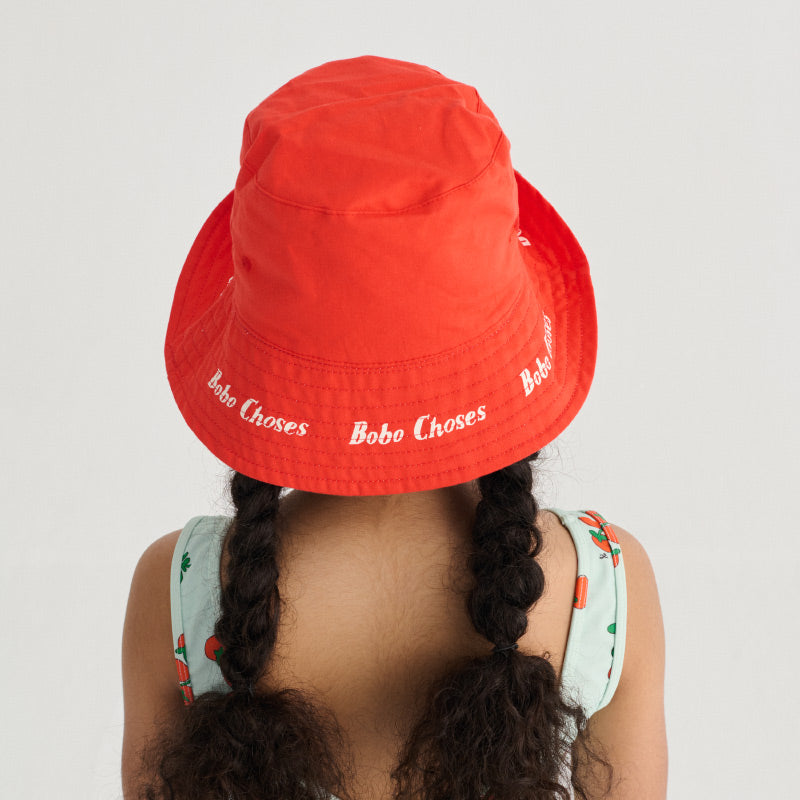 Bobo Choses - Juicy Tomatoes all-over reversible hat | Scout & Co