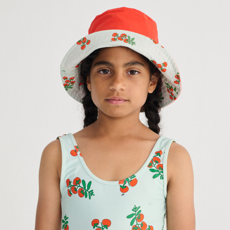 Bobo Choses - Juicy Tomatoes all-over reversible hat | Scout & Co