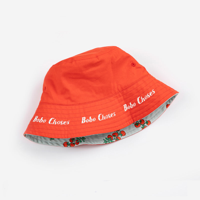 Bobo Choses - Juicy Tomatoes all-over reversible hat | Scout & Co
