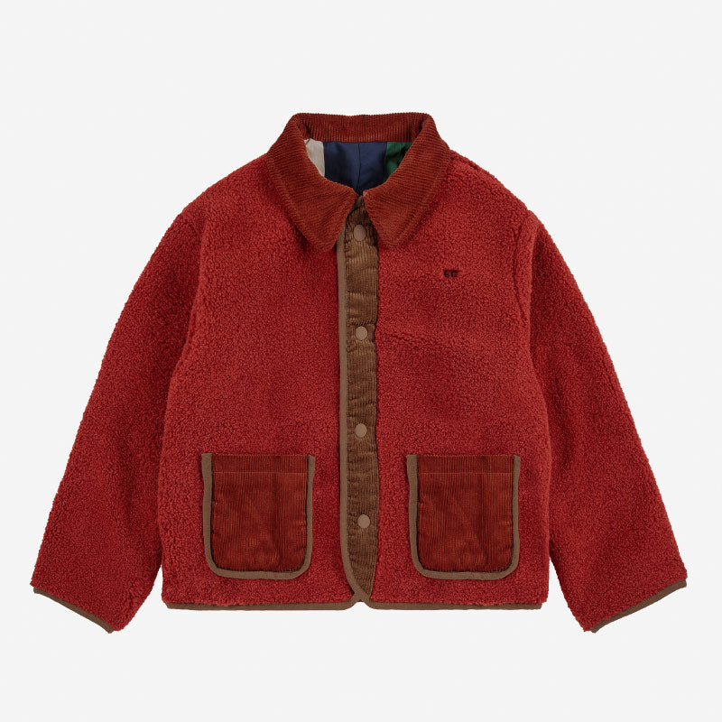 Bobo Choses - Multicolour Tiles reversible sheepskin jacket | Scout & Co