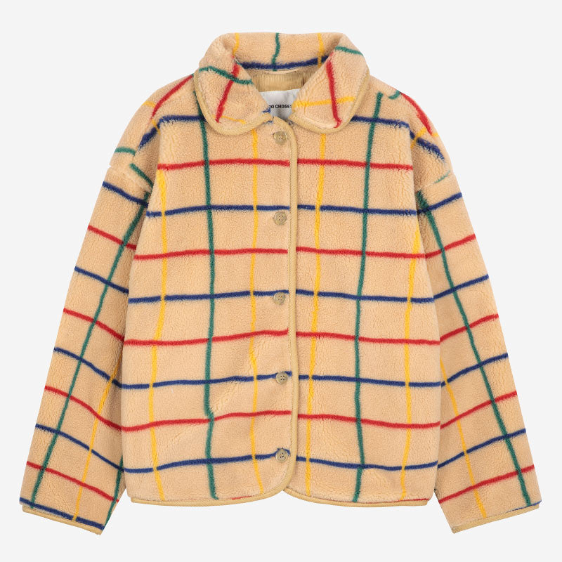 Bobo Choses Woman - Colour striped sheepskin jacket | Scout & Co