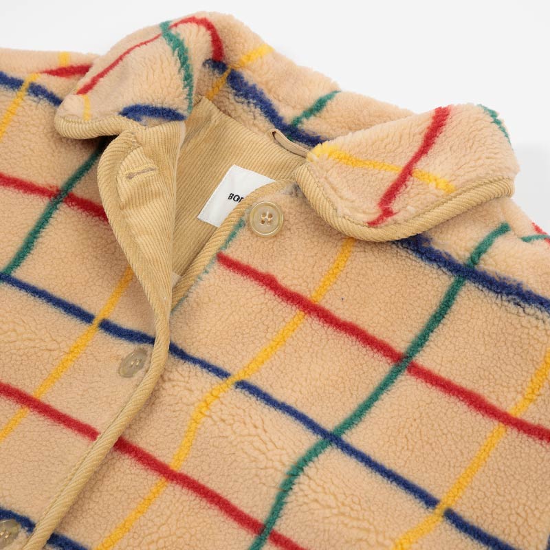 Bobo Choses Woman - Colour striped sheepskin jacket | Scout & Co