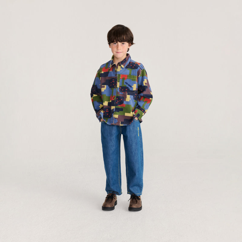 Bobo Choses - Paint Forest corduroy shirt | Scout & Co