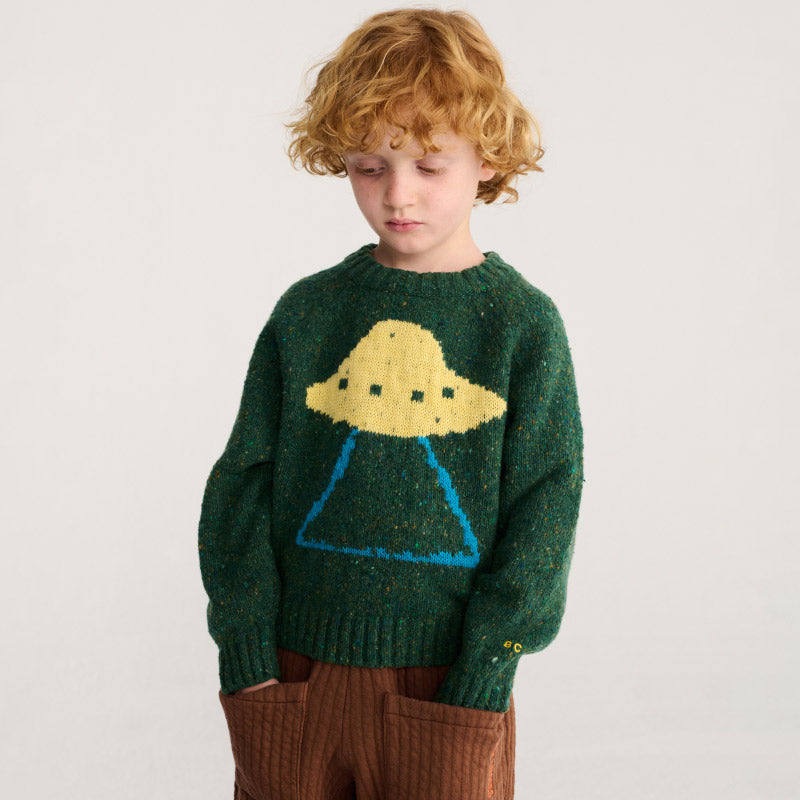 Bobo Choses - Pixel Abduction jacquard jumper | Scout & Co