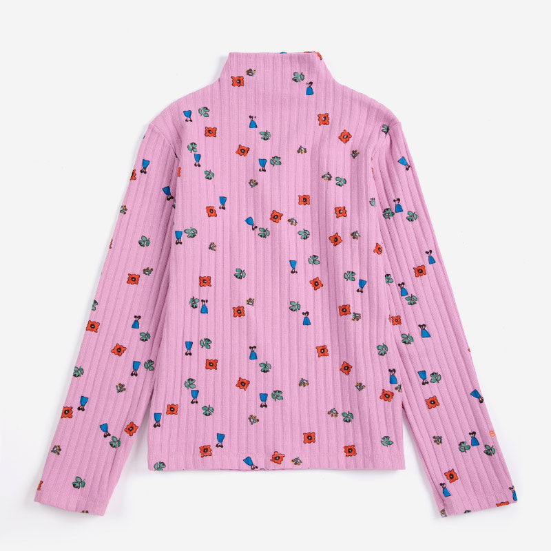 Bobo Choses - Blossom all-over turtleneck top | Scout & Co