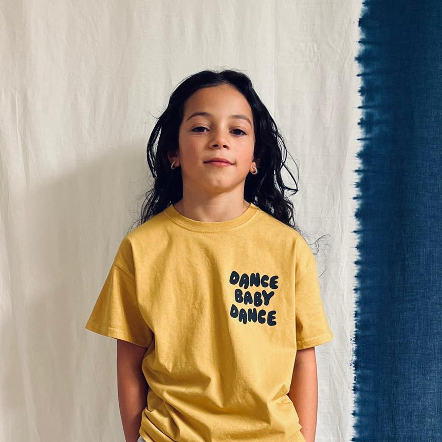 Young Double x Scout & Co exclusive - Dance Baby Dance T-shirt - Mustard | Scout & Co