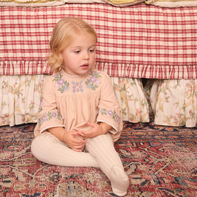 Apolina - Baby Stevie romper - Dried Rose | Scout & Co