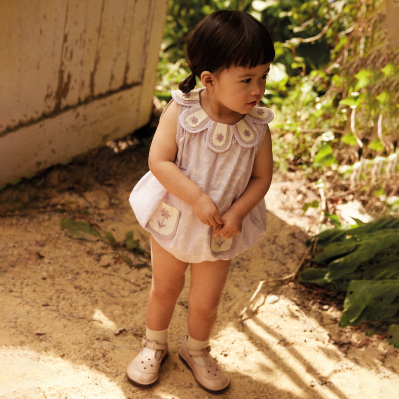Apolina - Baby Flora bubble romper - Wallflower | Scout & Co